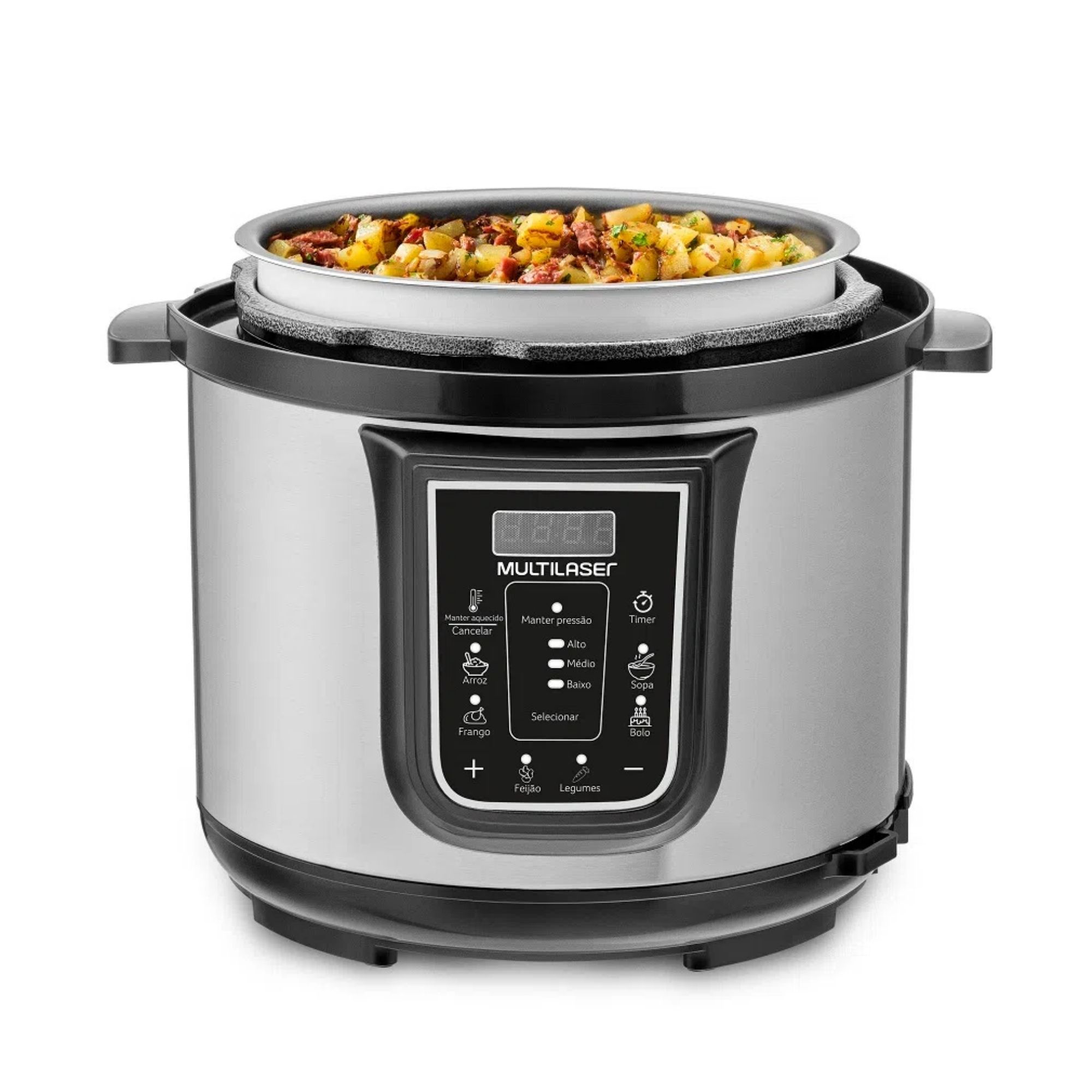 Panela de Pressão Elétrica 4L Multilaser 127V Preto -  CE096