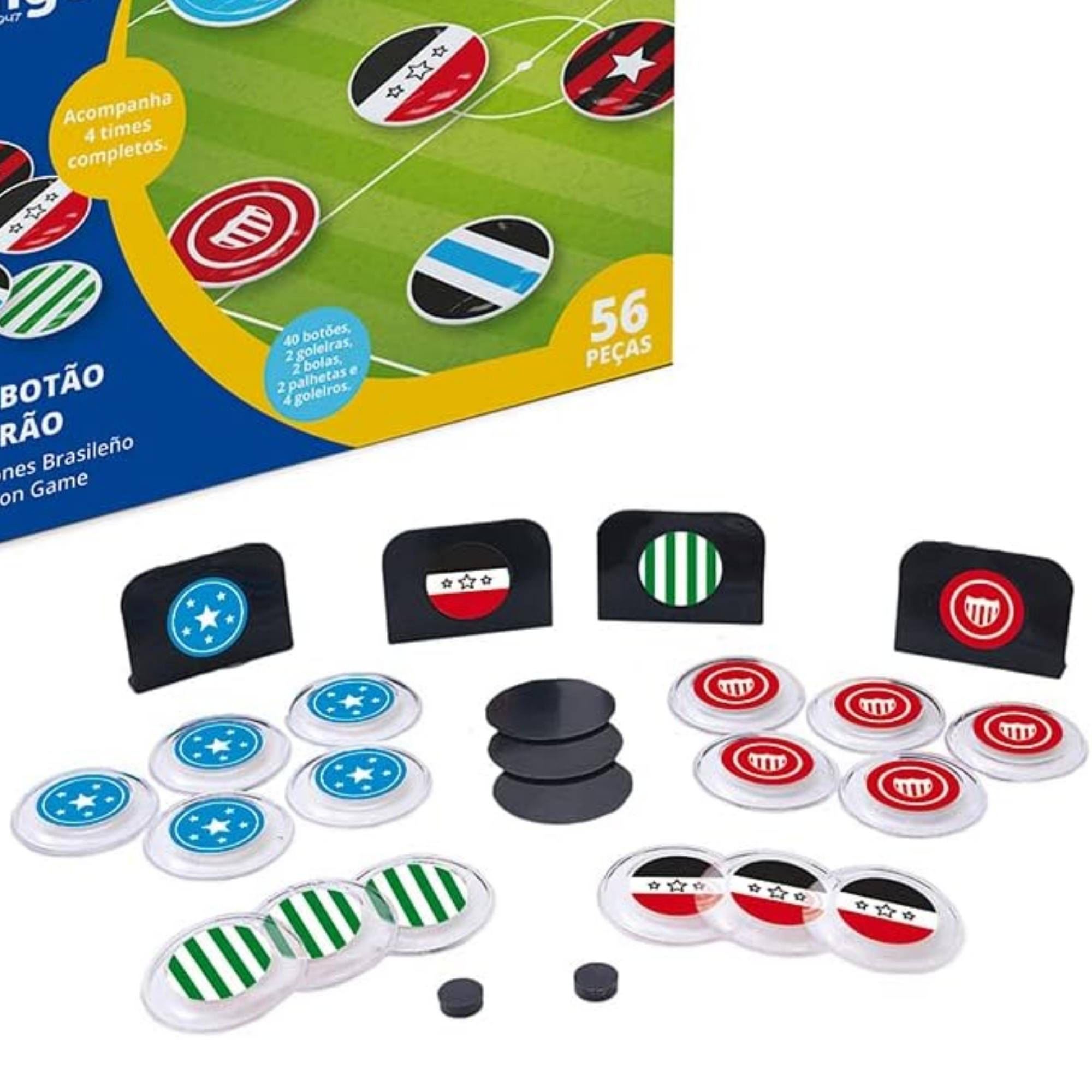 Jogo de Futebol Botão Brasileirão com 6 opções de Time Xalingo - 07209