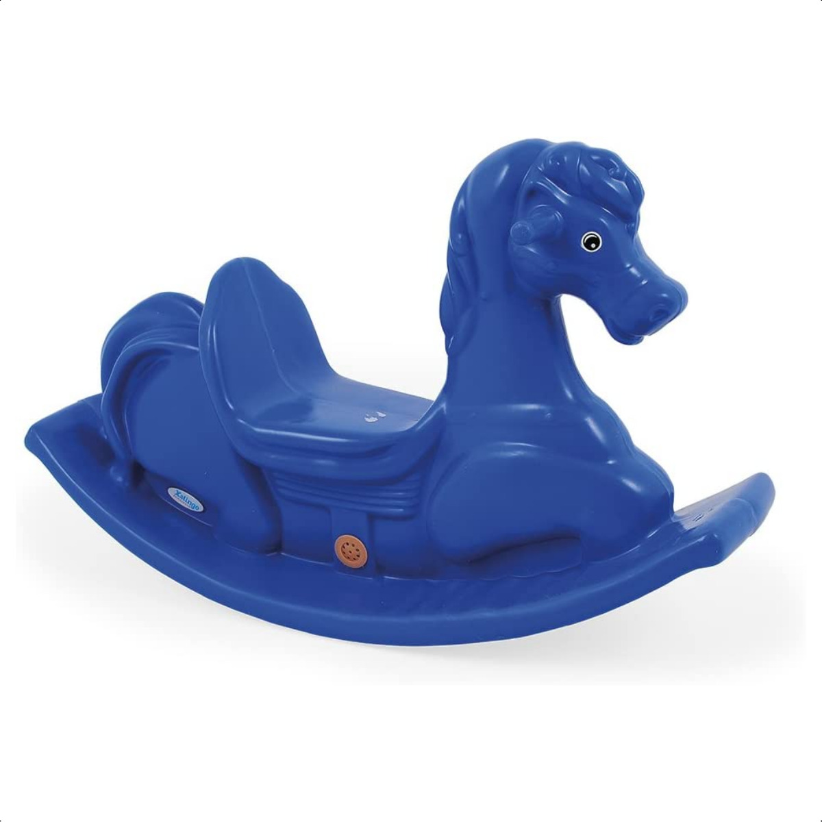Gangorra Infantil Individual Anda Cavalinho Azul Com Som Xalingo - 09377
