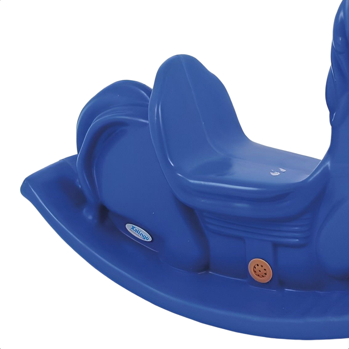 Gangorra Infantil Individual Anda Cavalinho Azul Com Som Xalingo - 09377