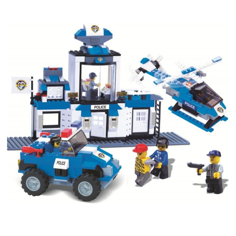 Brinquedo de Montar Defensores da Ordem Polícia 459 Peças Xalingo -  06854