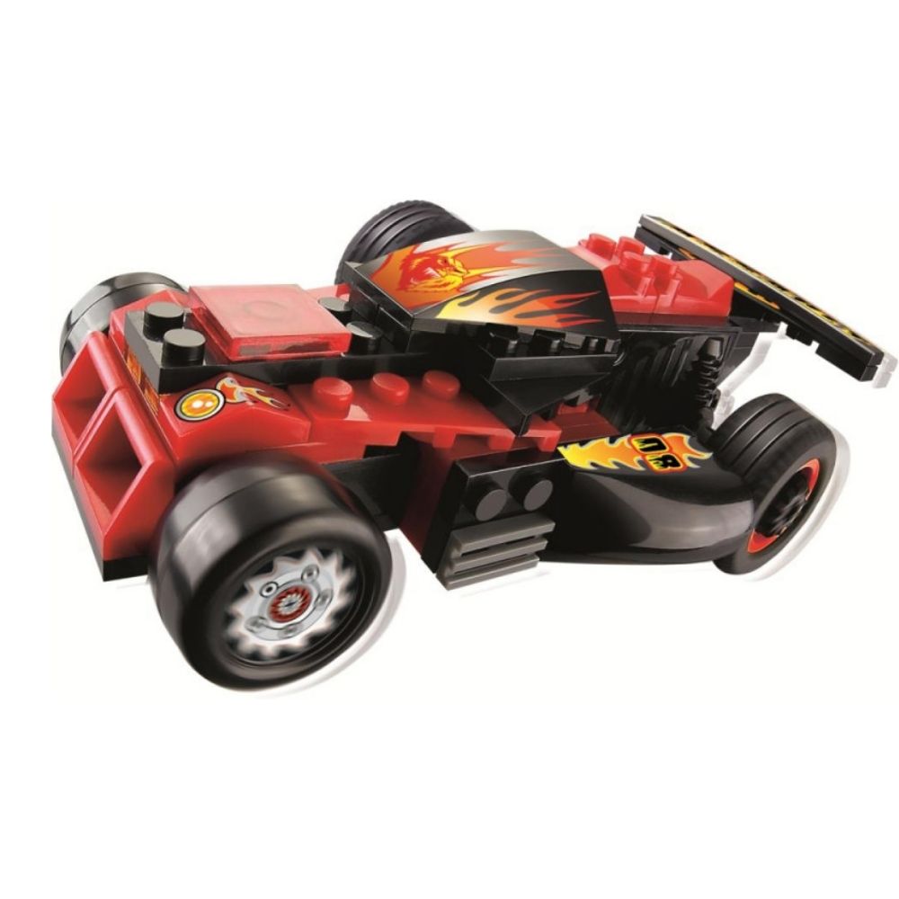 Carrinho Brinquedo de Montar Corrida Maluca Toda Fúria 61 Peças Xalingo -  06254