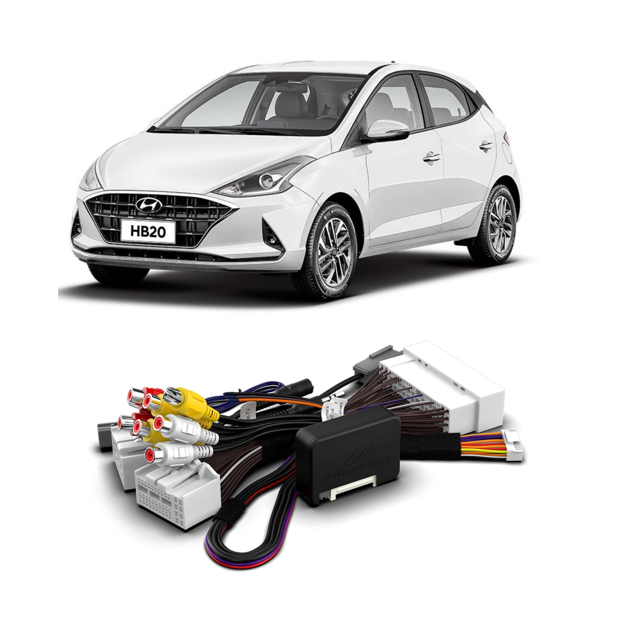 Interface de Vídeo Hyundai HB20 2020 em diante Faaftech - FT-VF-HY5
