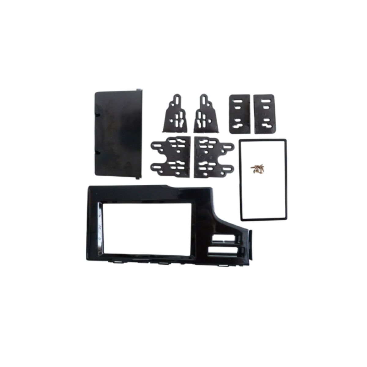 Moldura 1/2 Din Honda New Fit 2015 Em Diante Honda WR-V 2017+ Black Piano Expex - EPX HO-532