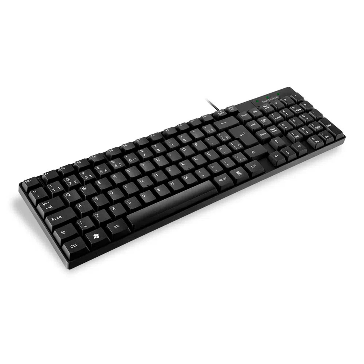 COMP Kit 10 Teclados TC193BU USB Slim e Mouses MO300 Classic 1200DPI Preto Multilaser