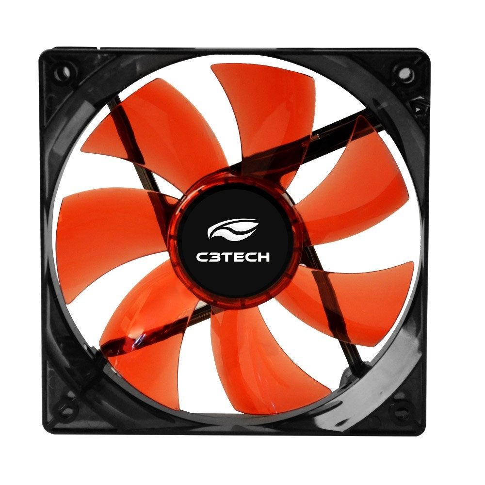 Cooler para Gabinete 120X120 LED Vermelho STORM C3Tech F7-L100RD