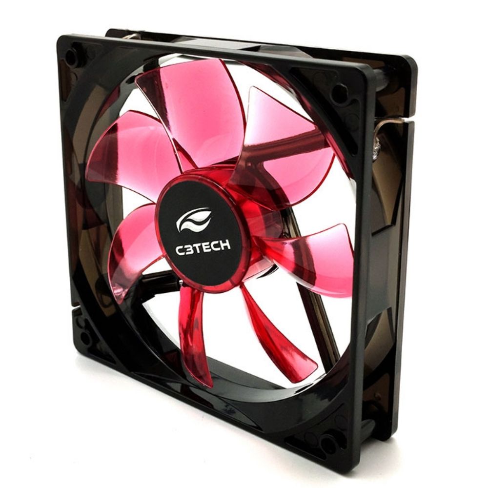 Cooler para Gabinete 120X120 LED Vermelho STORM C3Tech F7-L100RD