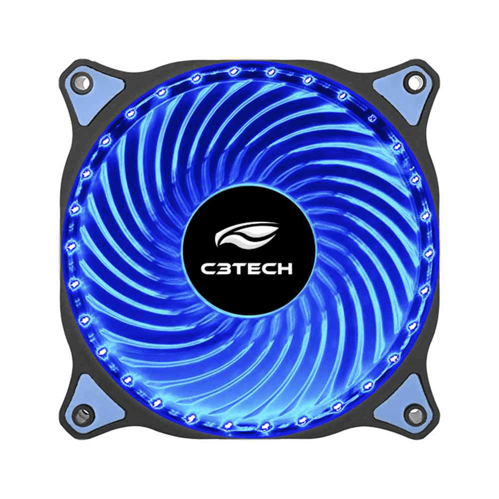 Cooler para Gabinete 120X120 30LED Azul STORM C3Tech F7-L130BL
