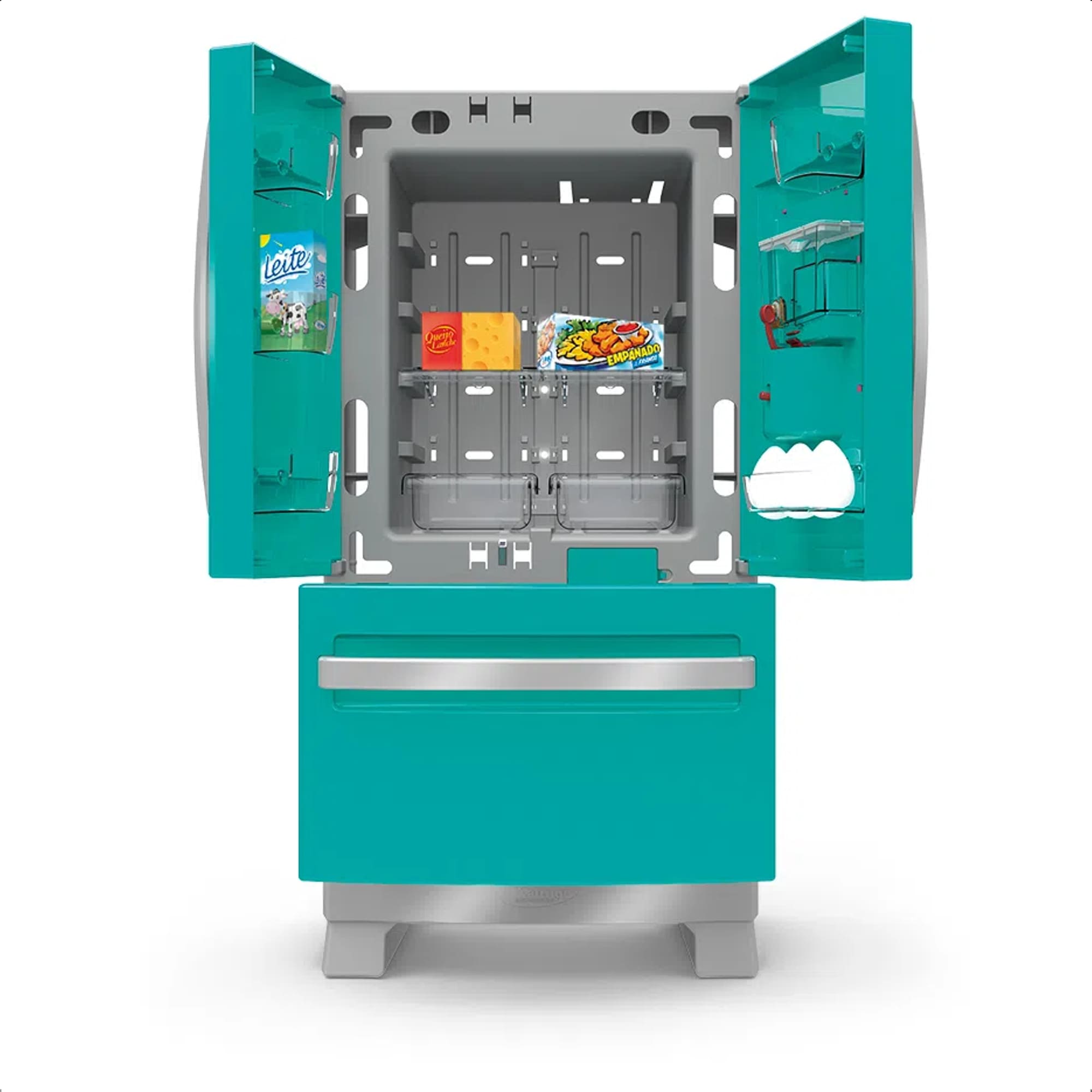 Geladeira de Brinquedo Refrigerador Infantil Side By Side Mini Chef Fun Xalingo - 0444.3