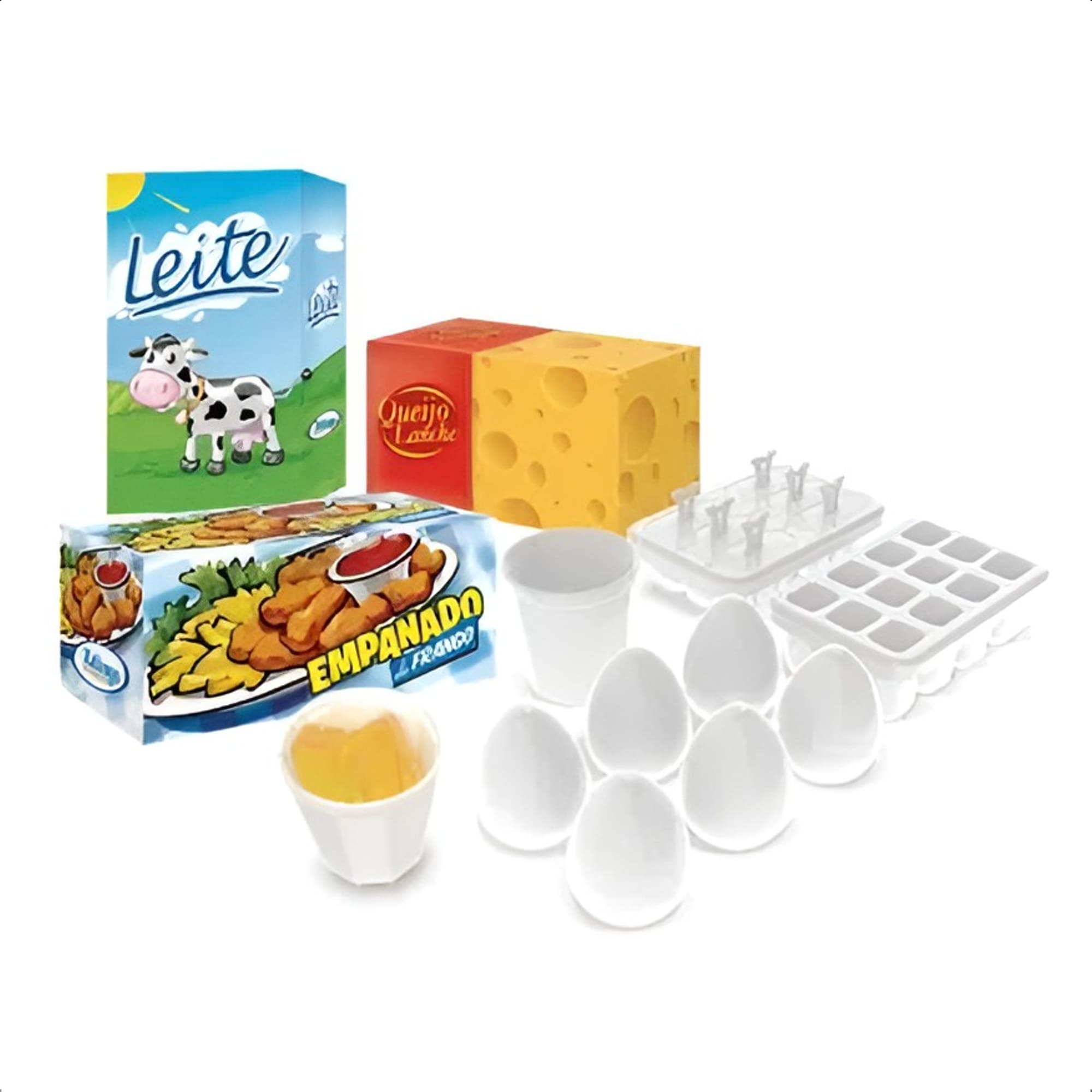 Geladeira de Brinquedo Refrigerador Infantil Side By Side Mini Chef Fun Xalingo - 0444.3
