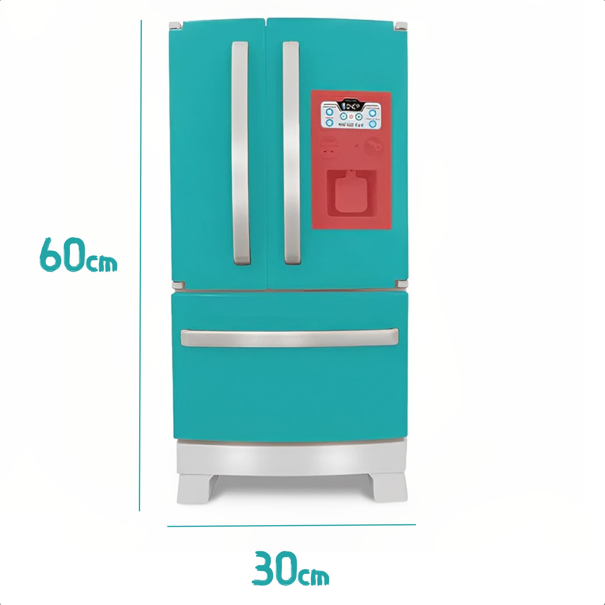 Geladeira de Brinquedo Refrigerador Infantil Side By Side Mini Chef Fun Xalingo - 0444.3