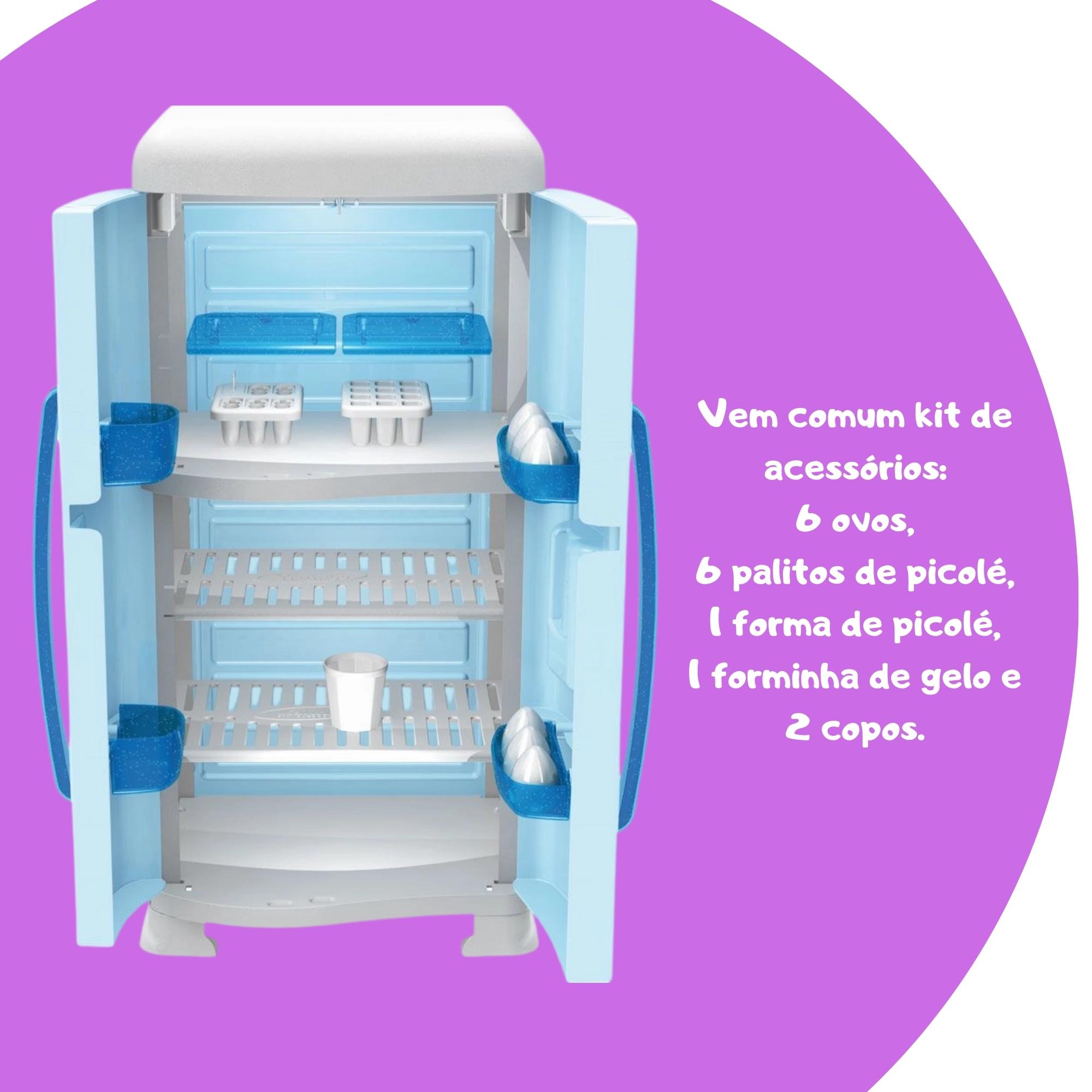 Brinquedo Refrigerador Geladeira Infantil Frozen 2 com Acessórios Xalingo - 2000.9