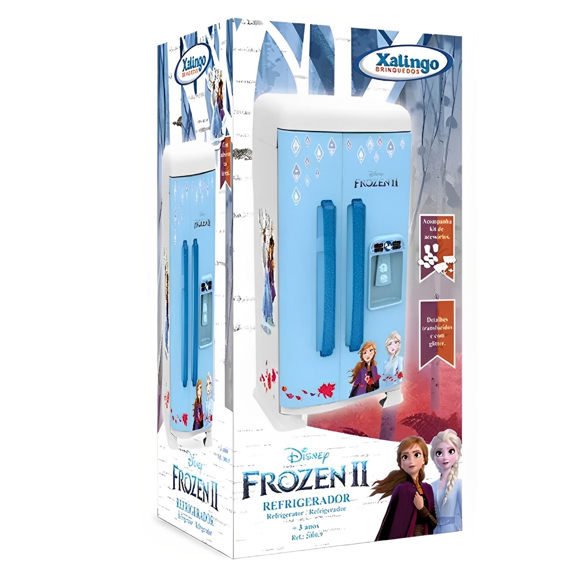 Brinquedo Refrigerador Geladeira Infantil Frozen 2 com Acessórios Xalingo - 2000.9