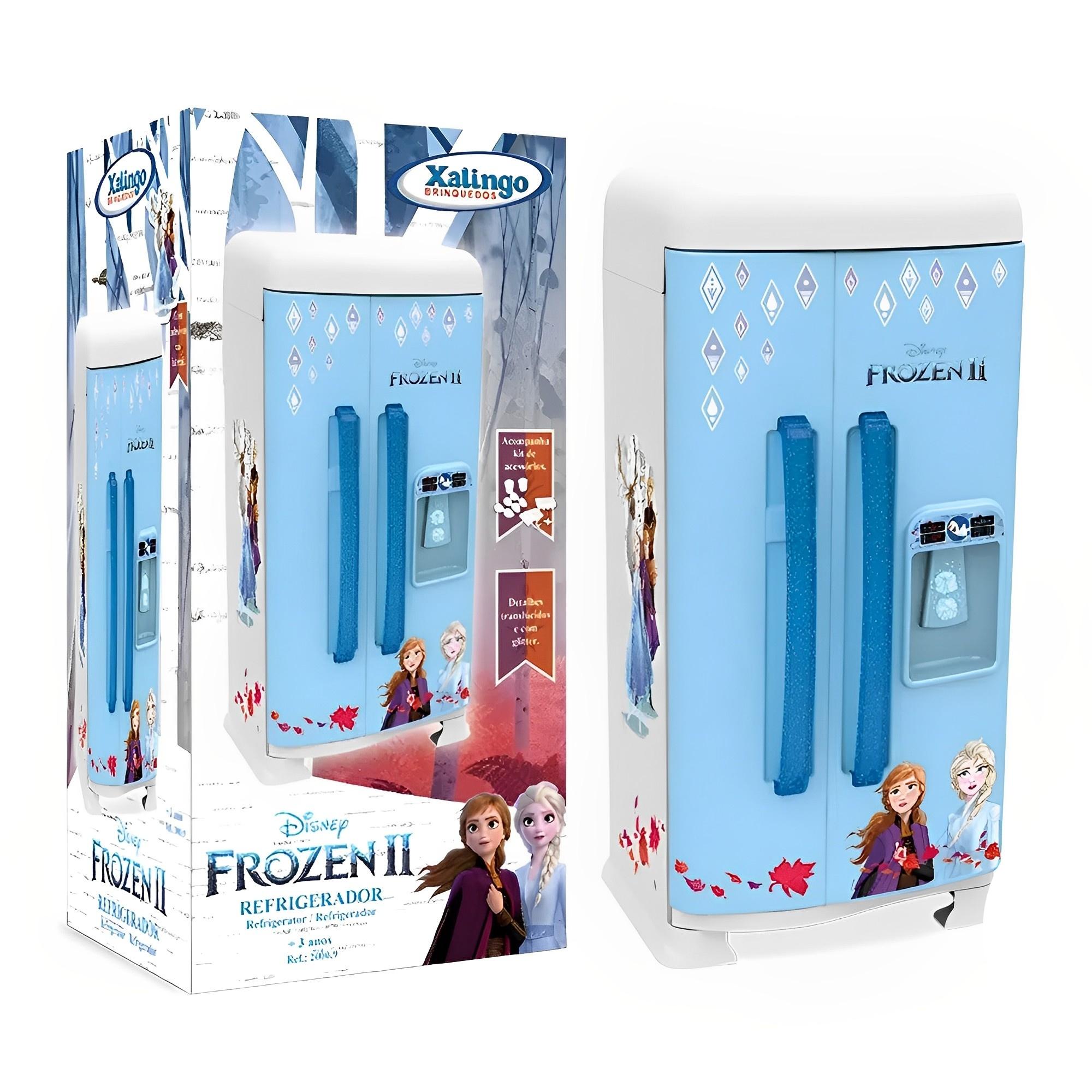 Brinquedo Refrigerador Geladeira Infantil Frozen 2 com Acessórios Xalingo - 2000.9
