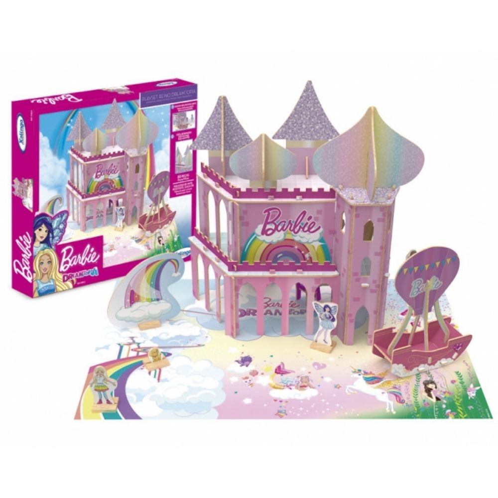 Brinquedo Playset Reino Dreamtopia Barbie Castelo Tridimensional  Xalingo - 2266.5