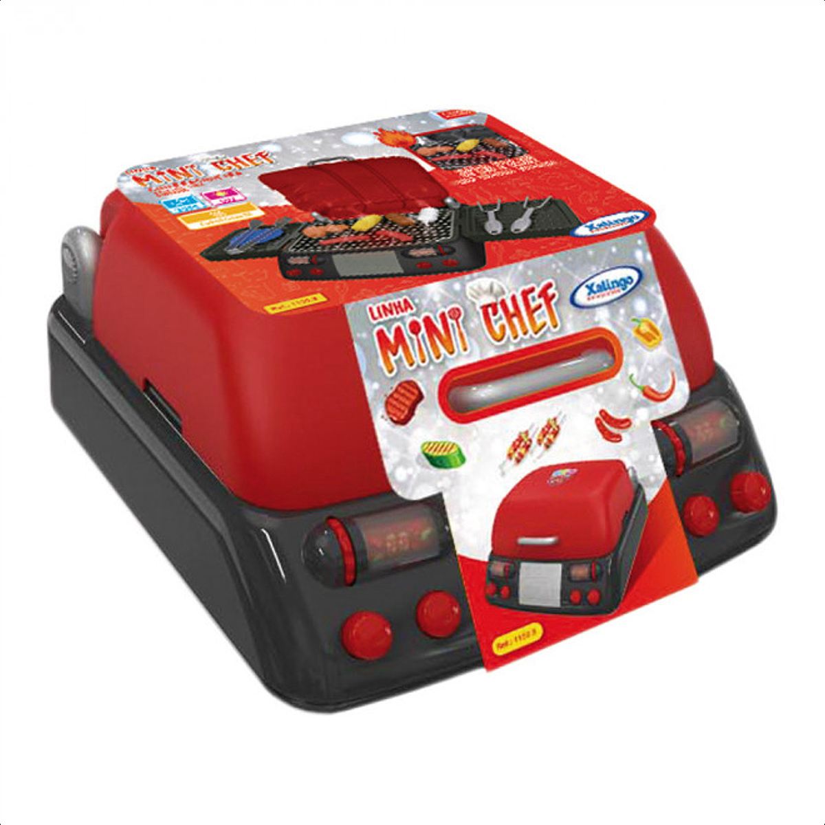 Brinquedo Churrasqueira Infantil Mini Chef com Som Luzes e Solta Fumaça - Xalingo 11509