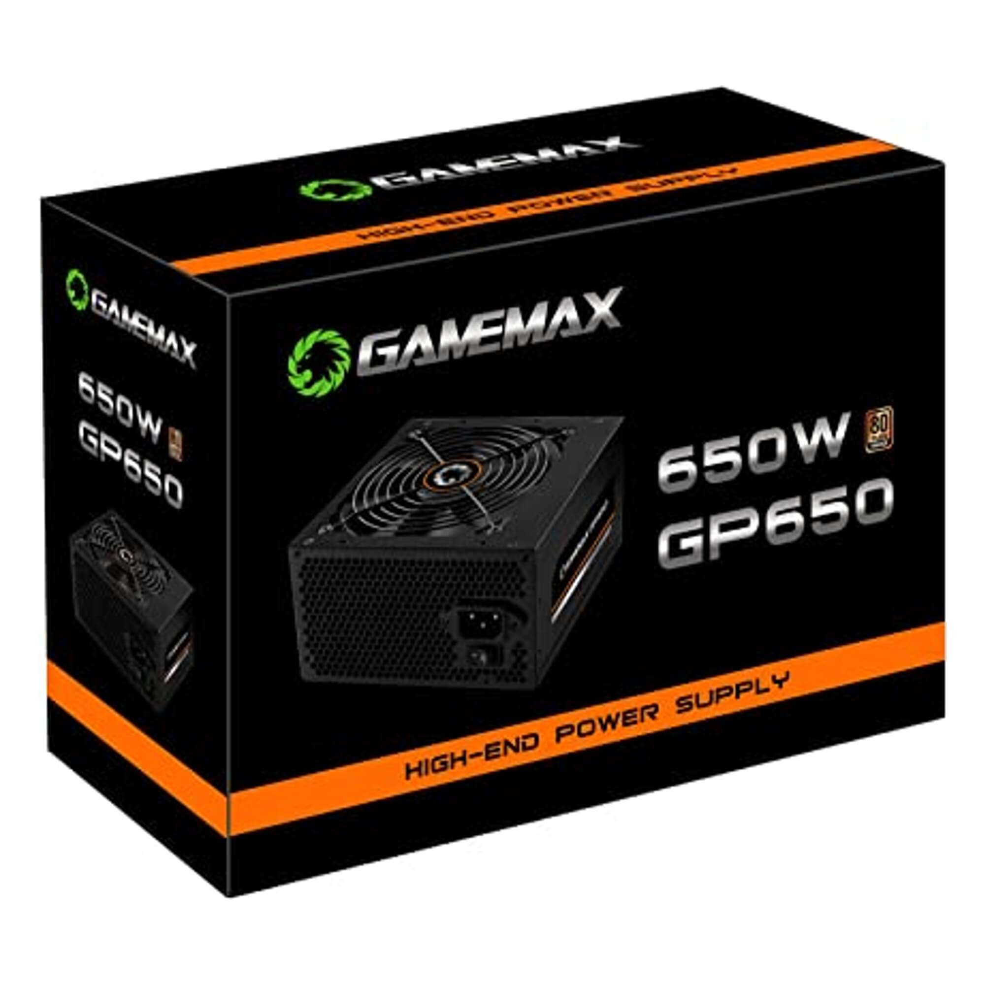 Fonte ATX 650W Gamer GP650 Real 80 Plus Bronze PFC Ativo Preta Gamemax 001000054 / 010000201