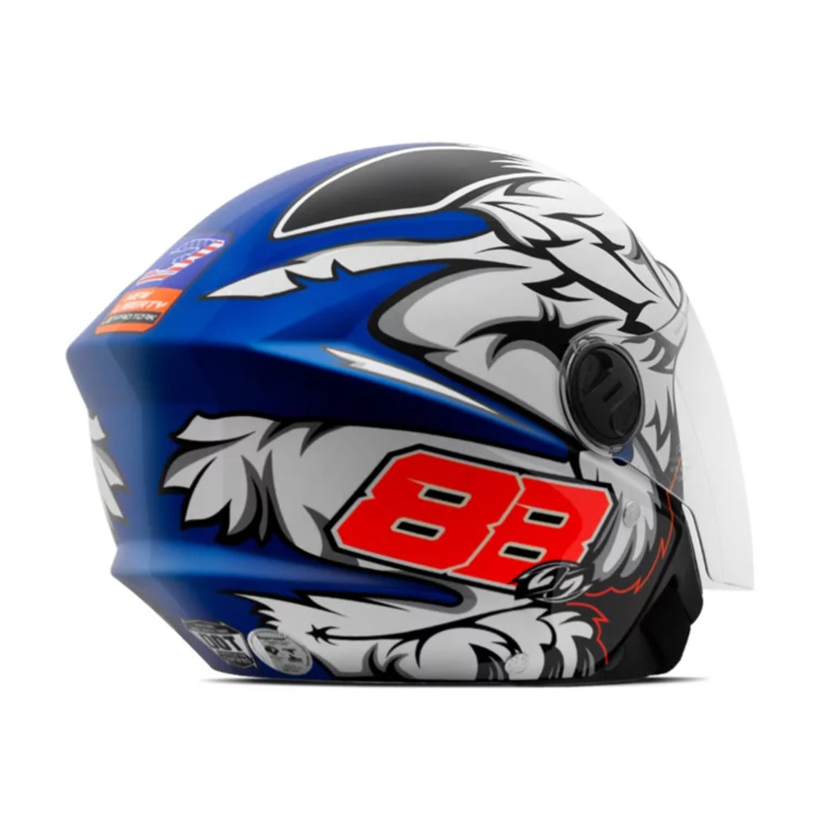 Capacete New Liberty Three GP 88 Azul Fosco Tam. 56 CAP-757AZ Pro Tork