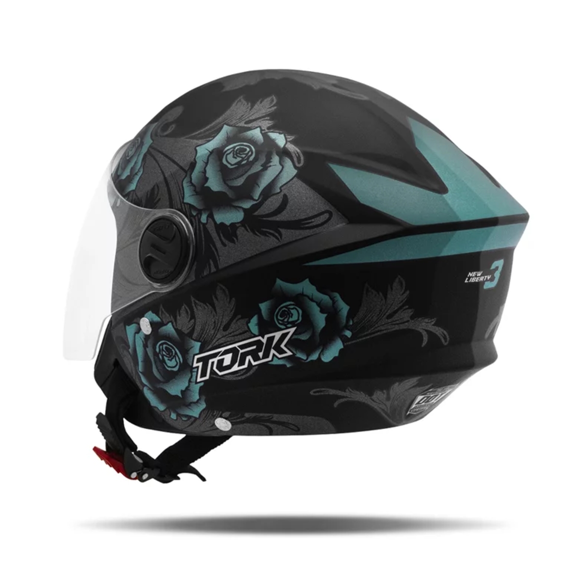 Capacete New Liberty Three Flowers Azul Brilhante Tamanho 60 CAP-762AZPT Pro Tork