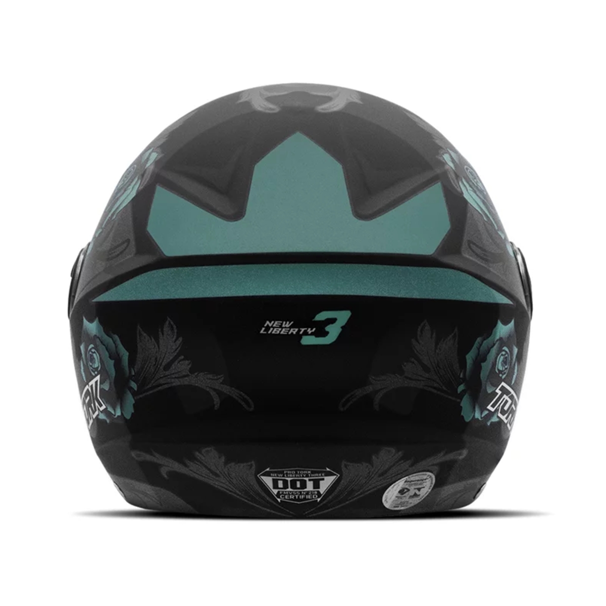 Capacete New Liberty Three Flowers Azul Brilhante Tamanho 60 CAP-762AZPT Pro Tork