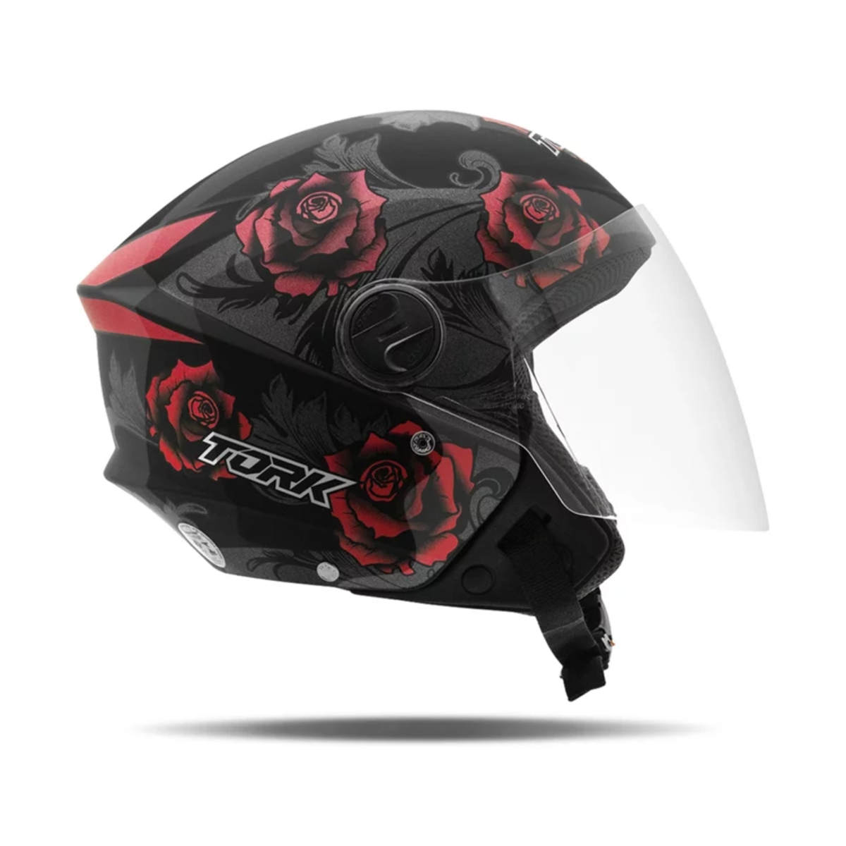 Capacete New Liberty Three Flowers Vermelho Fosco Tam. 60 CAP-765VMPT Pro Tork