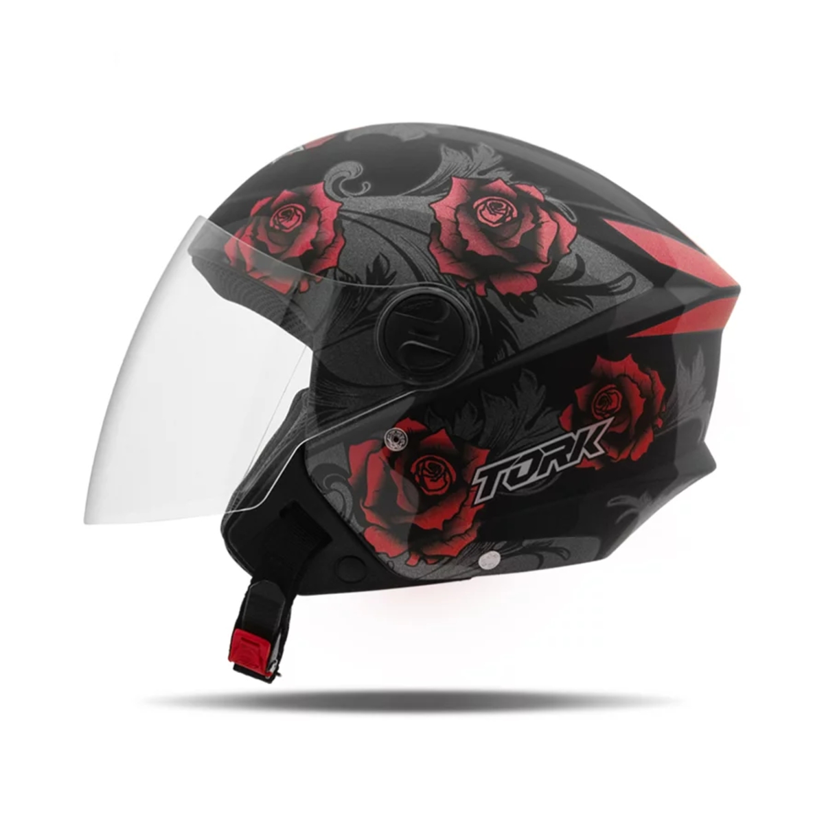 Capacete New Liberty Three Flowers Vermelho Fosco Tam. 60 CAP-765VMPT Pro Tork