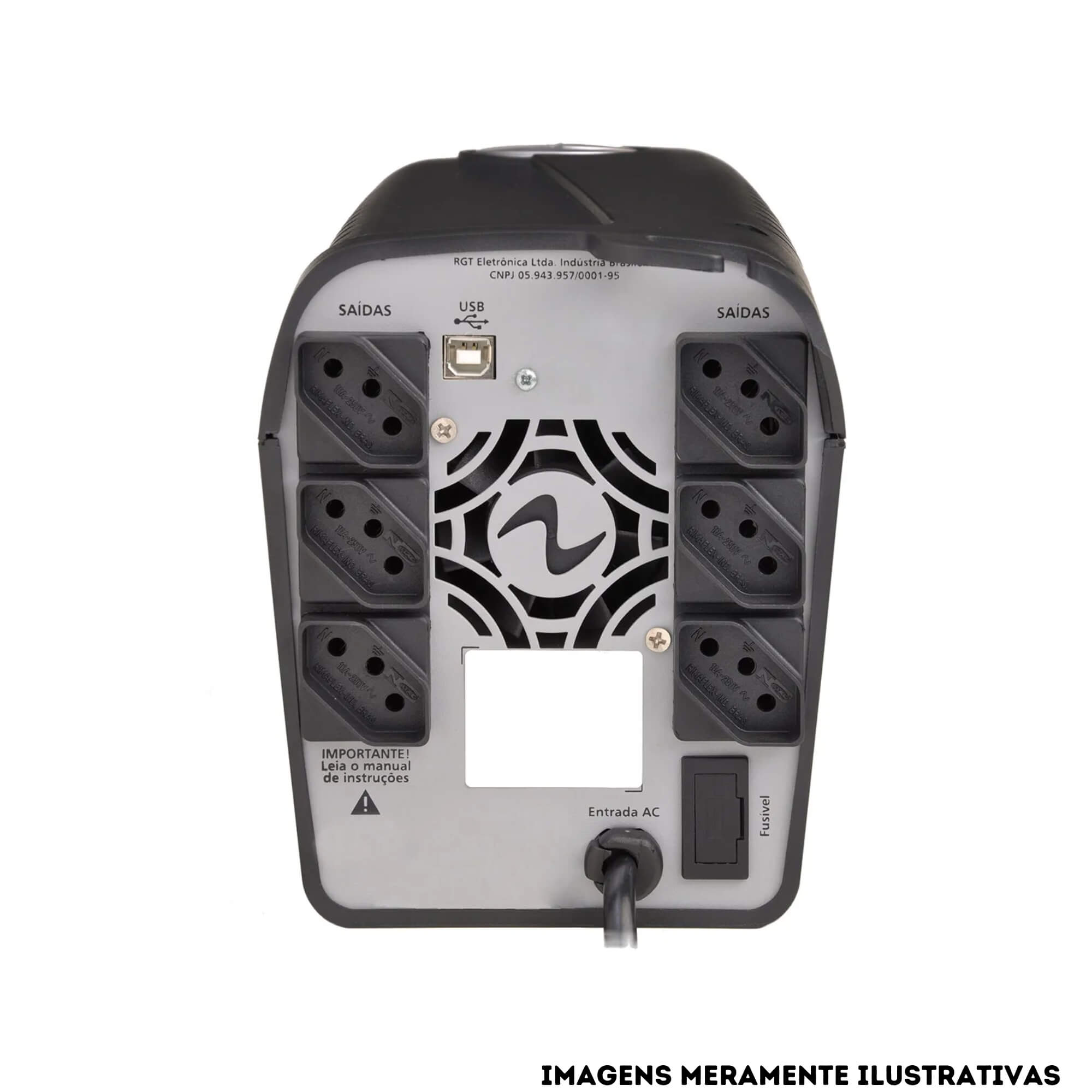 Nobreak Ragtech 1200VA Easy Pro Senoidal Puro 1200s USB-M2 6 tomadas 60Hz Monovolt 220V - 4163