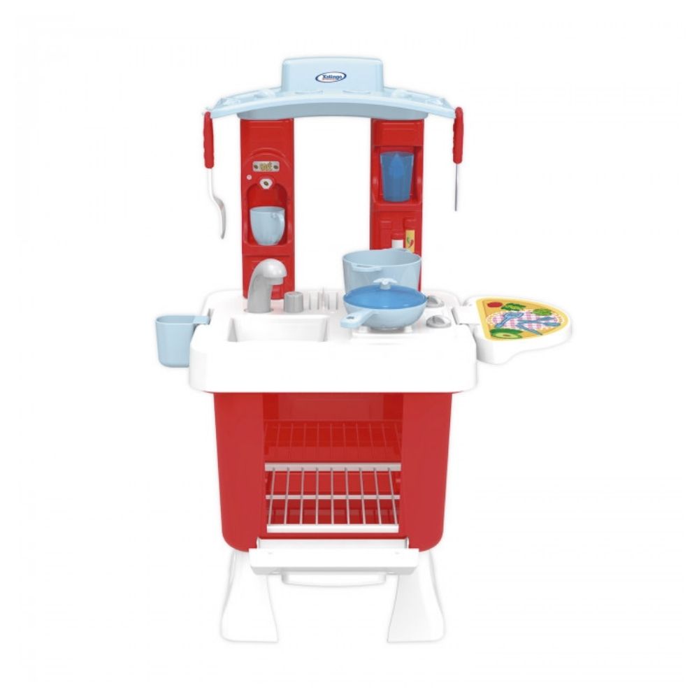 Brinquedo Cozinha Infantil Mini Chef Fantástica Com Acessórios Vermelho Xalingo - 0447.6
