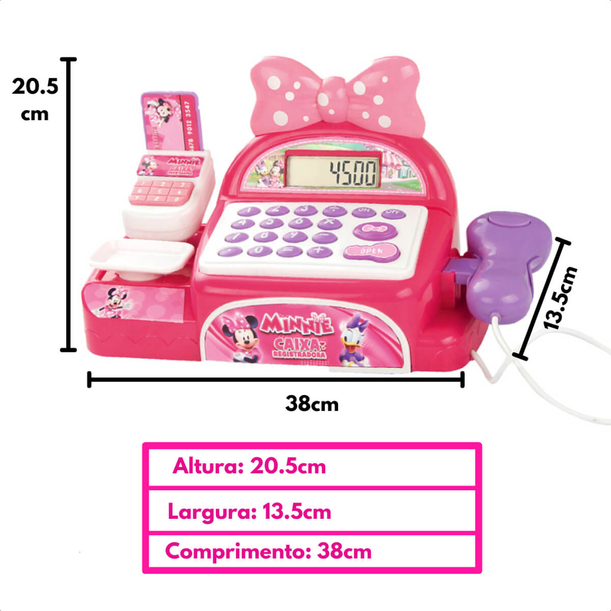 Caixa Registradora Loja de Laço Minnie Multikids - BR1183