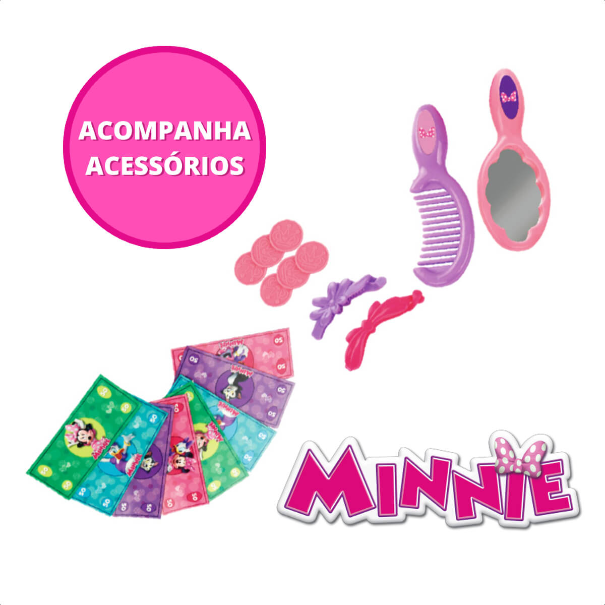 Caixa Registradora Loja de Laço Minnie Multikids - BR1183