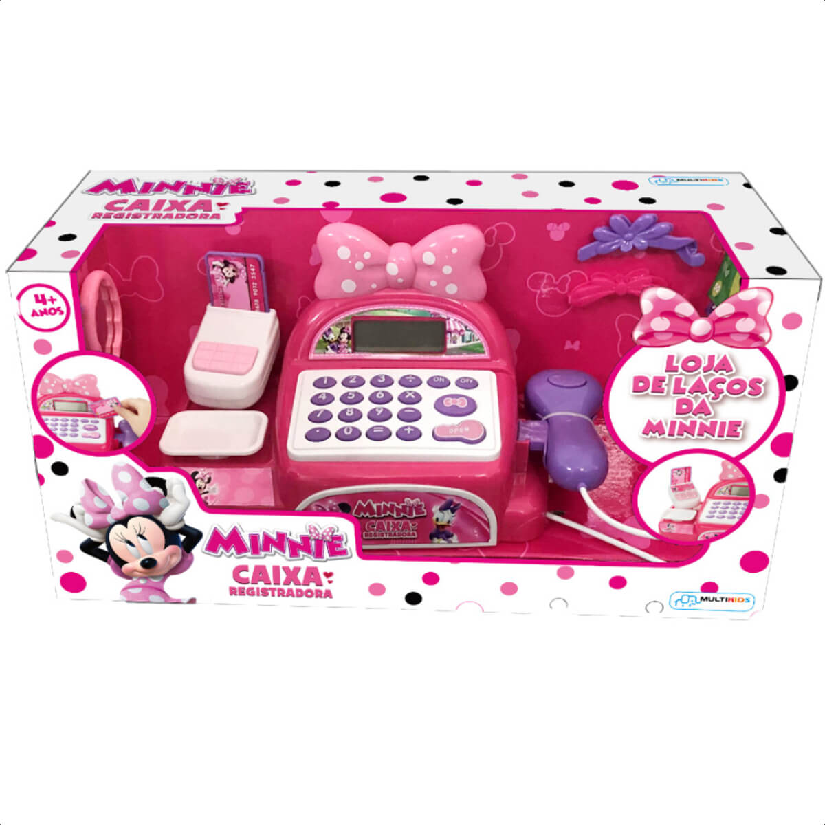 Caixa Registradora Loja de Laço Minnie Multikids - BR1183