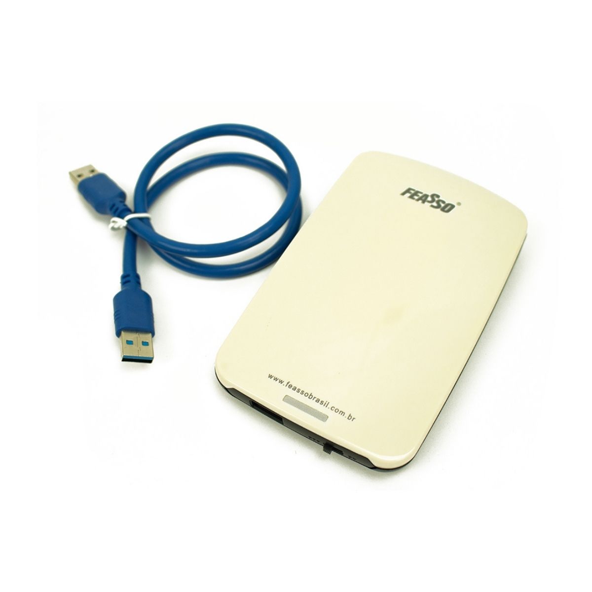 Case para HD Externo 2.5 polegadas Sata USB 3.0 FAHD-11 Branco - Feasso