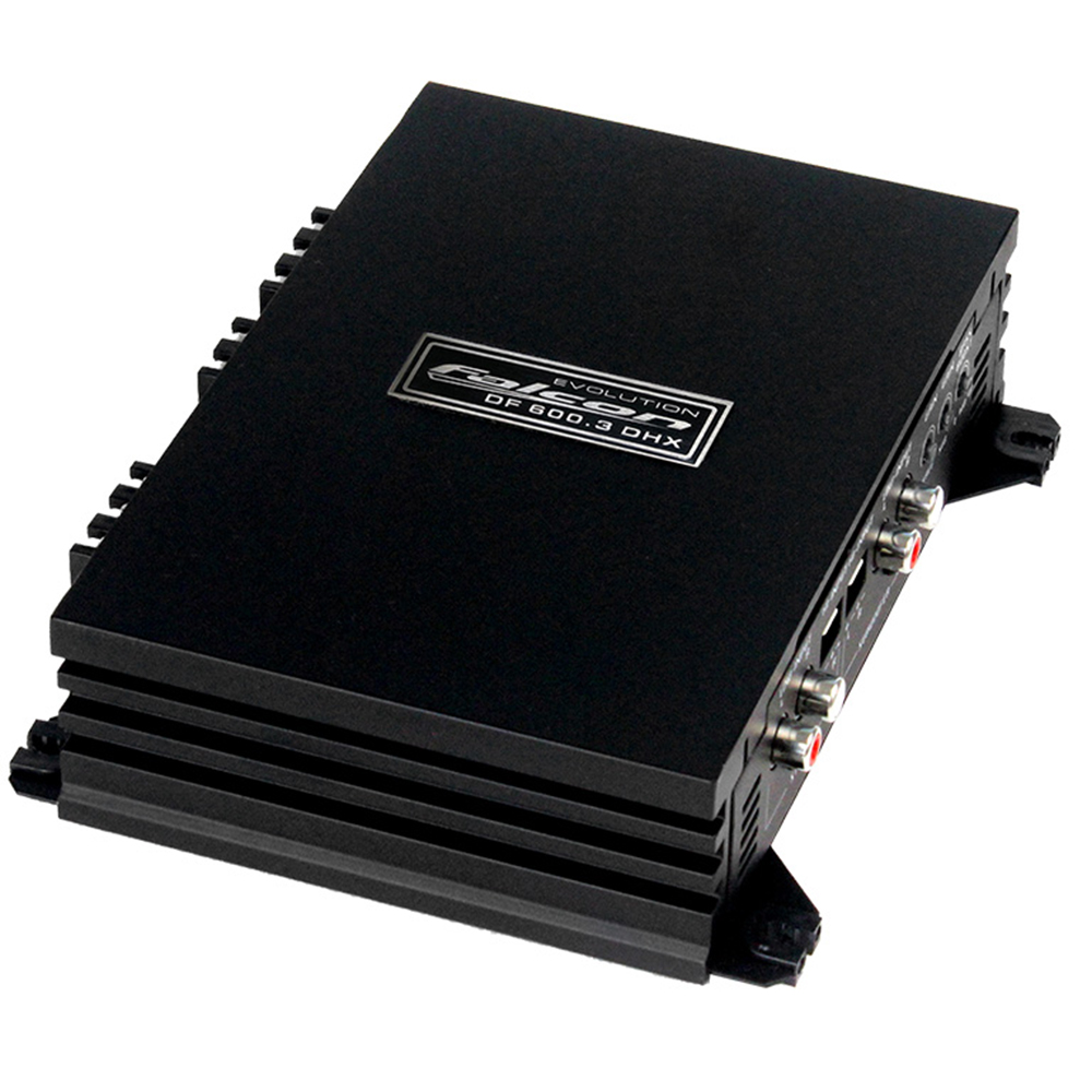 Módulo Amplificador de Potência p/ Som Automotivo Falcon Digital DF 600.3 DHX 600W RMS 3 Canais