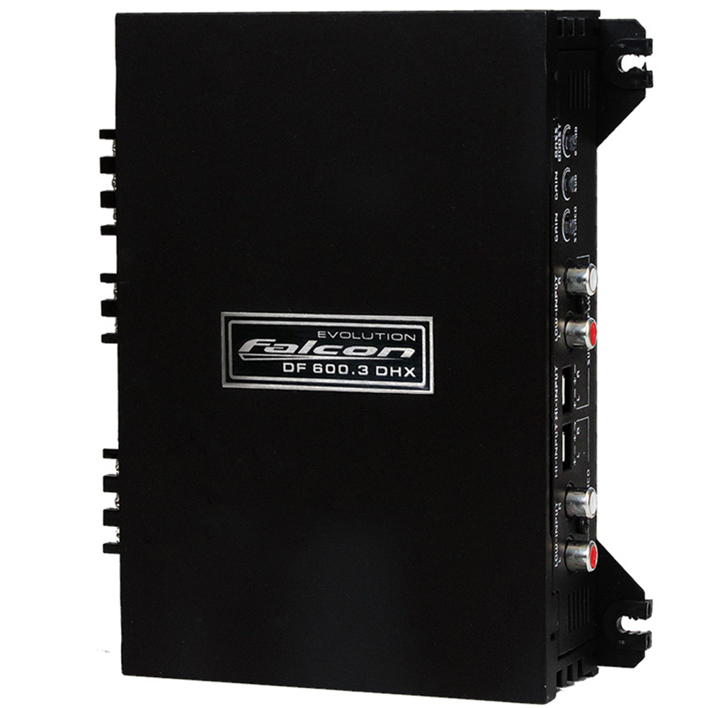 Módulo Amplificador de Potência p/ Som Automotivo Falcon Digital DF 600.3 DHX 600W RMS 3 Canais