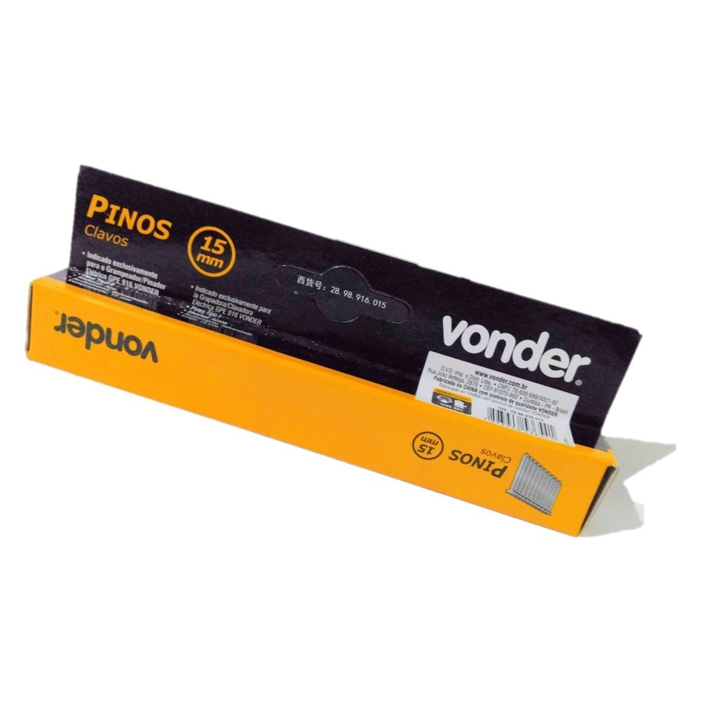 Pinos para Pinador 15mm para GPE-916 e GPE-168 Com 1000 Vonder - 28.98.916.015