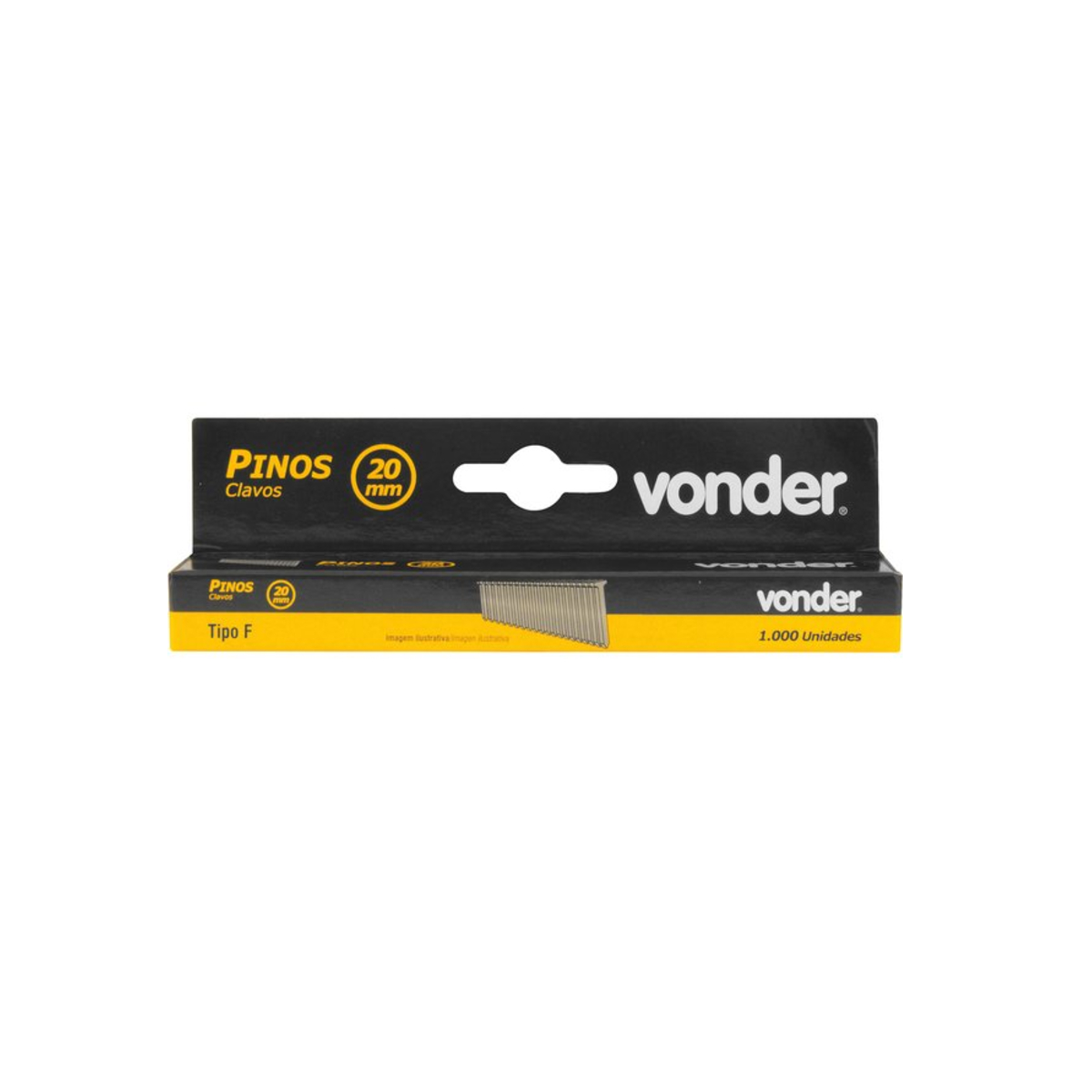 Pino Para Grampeador/Pinador Elétrico 20mm Para GPE-916 CX C/1000 Vonder - 2898916020