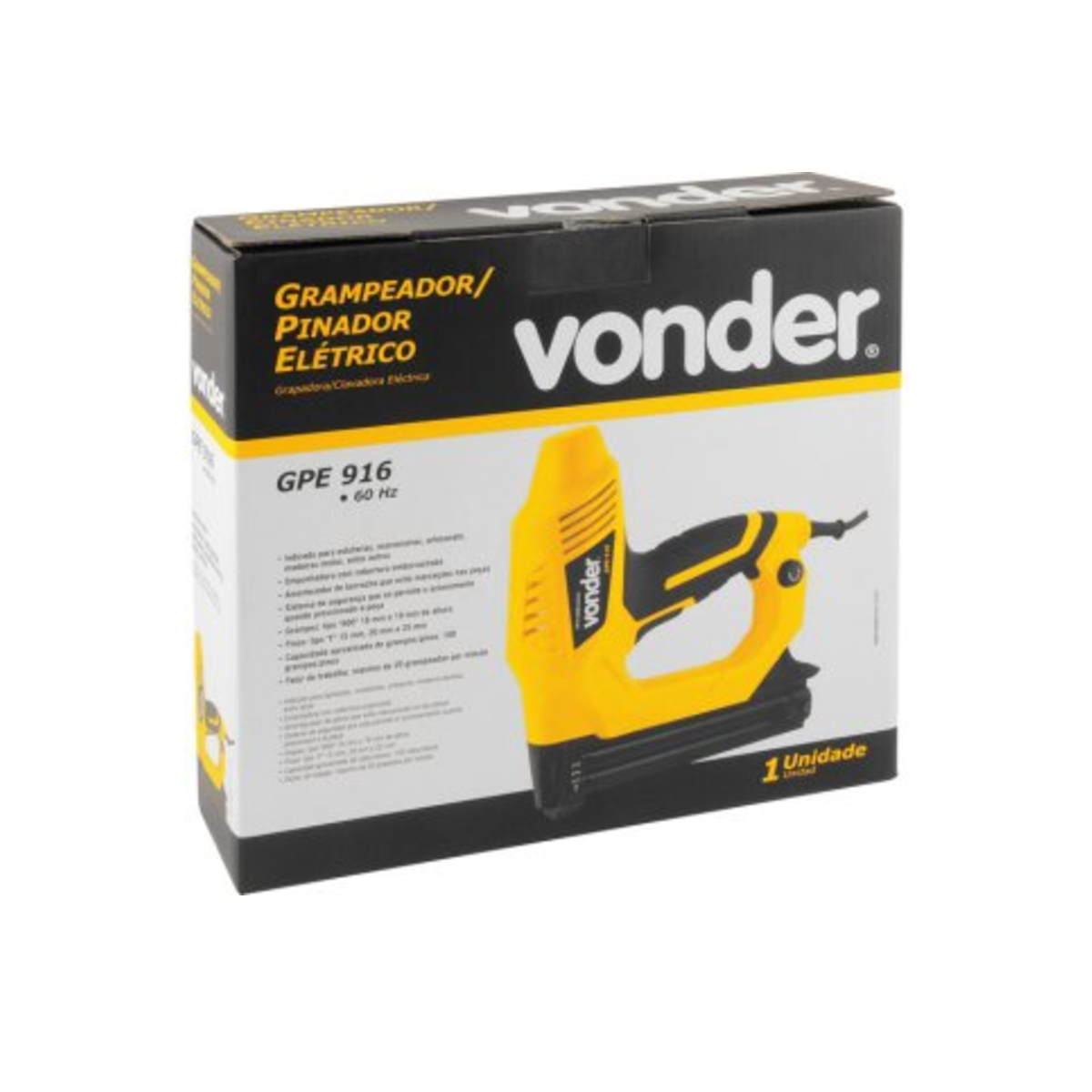 Grampeador / Pinador Elétrico GPE916 127v Vonder - 6001916127
