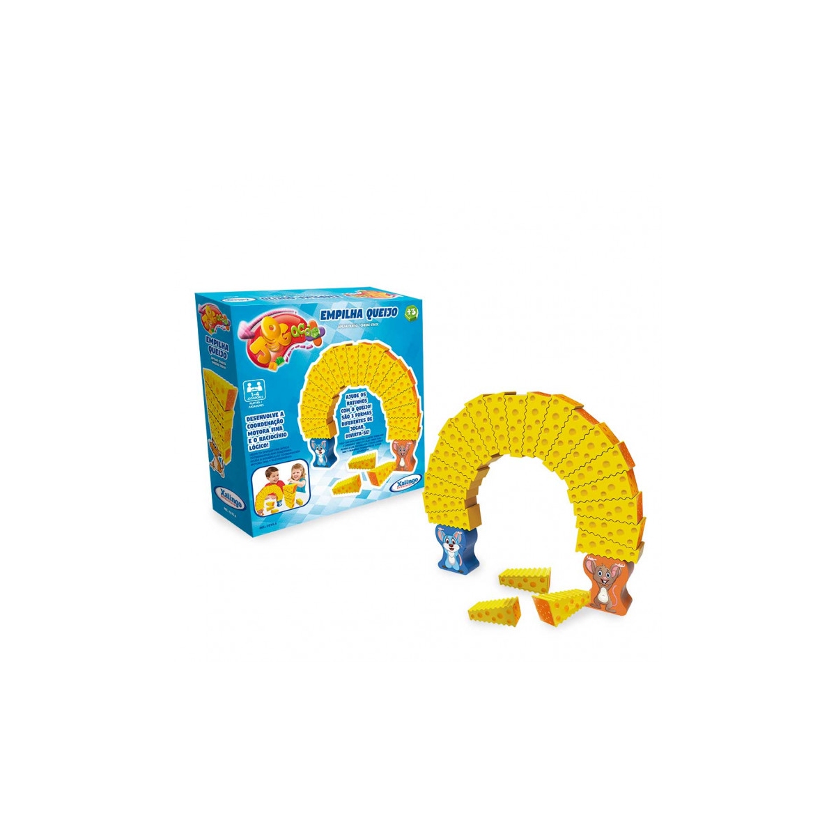 Brinquedo Empilha Queijo Xalingo - 0295.4