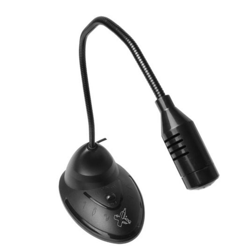 Microfone Stand de Mesa Preto P2 3,5mm Maxprint - 60000069
