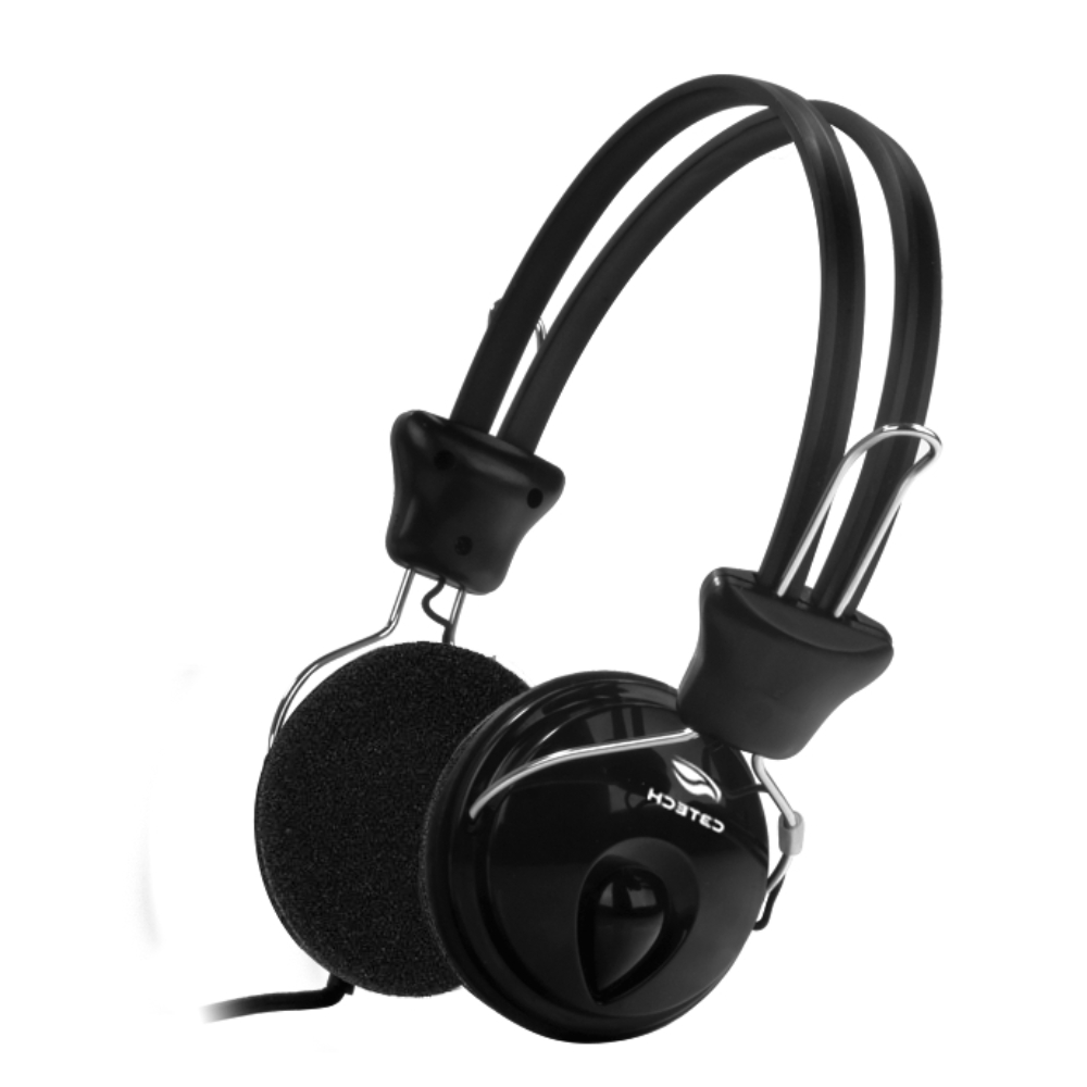 Fone de Ouvido Headset Tricerix P2 3,5mm Estéreo Microfone Integrado ao Cabo C3Tech - PH-80BK