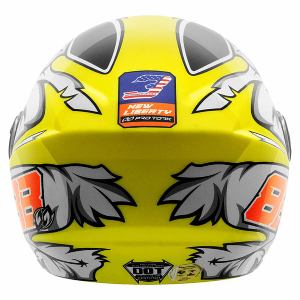 Capacete New Liberty 3 GP 88 Amarelo Brilhante Tamanho 56 Pro Tork - CAP-754AM