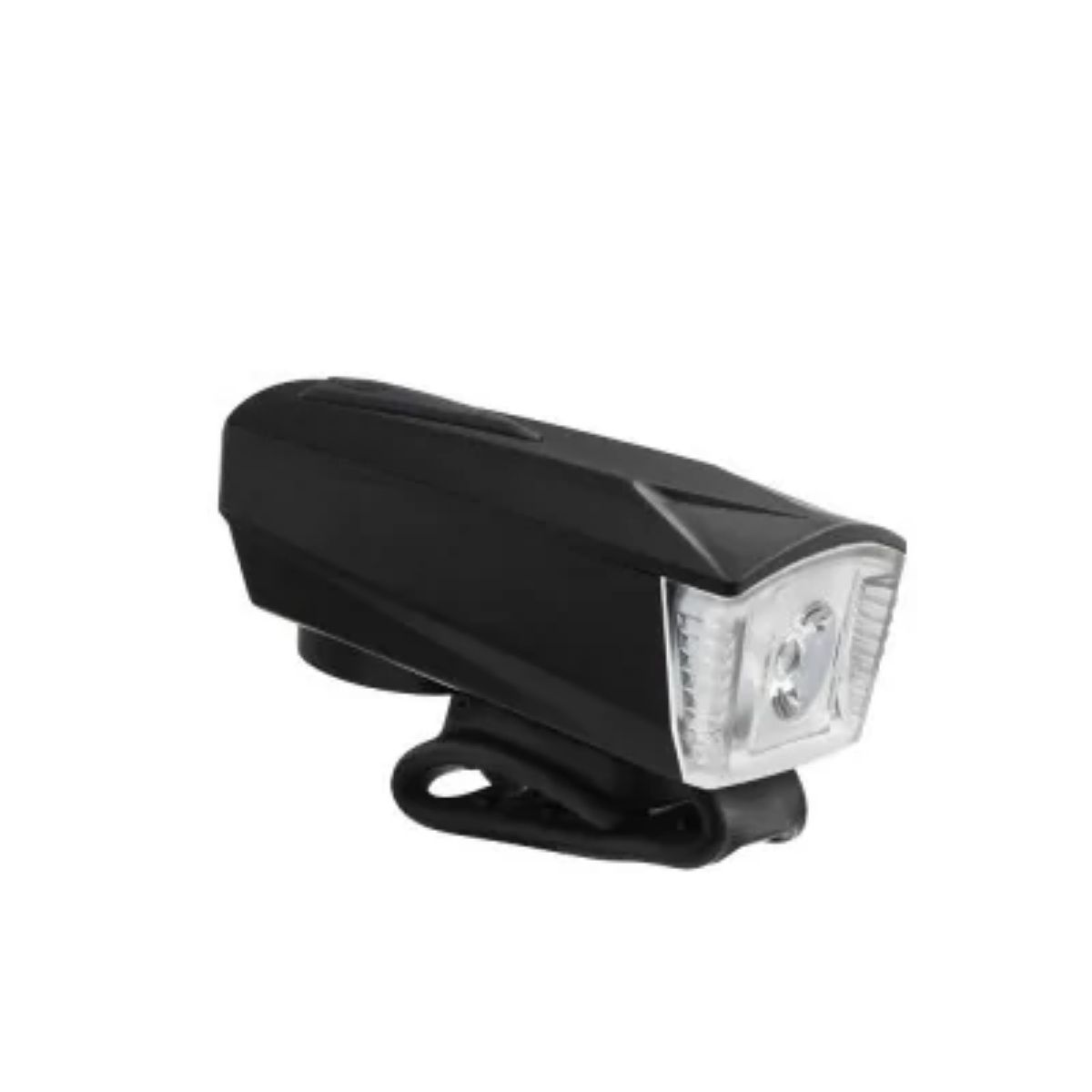 Farol Dianteiro 190L com Buzina e Controle 1200mAh Recarregável Usb Bateria Até 12h Alcance 100m Preto BI185 Atrio