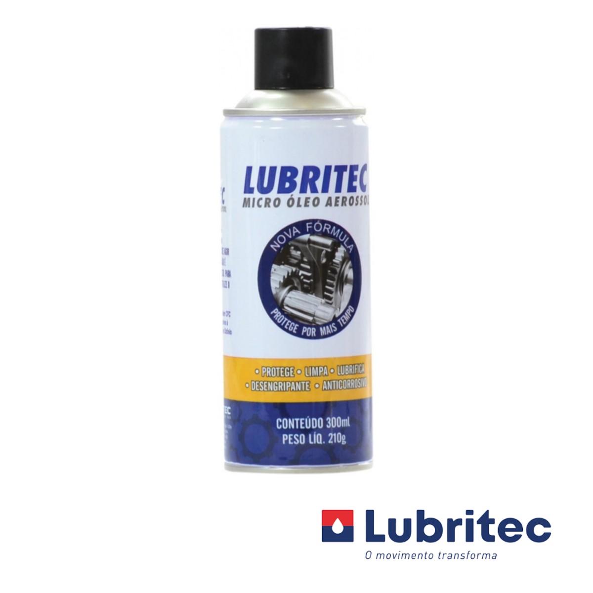 Lubrificante e Desengripante Aerossol 300ml 210g Lubritec - AR-01