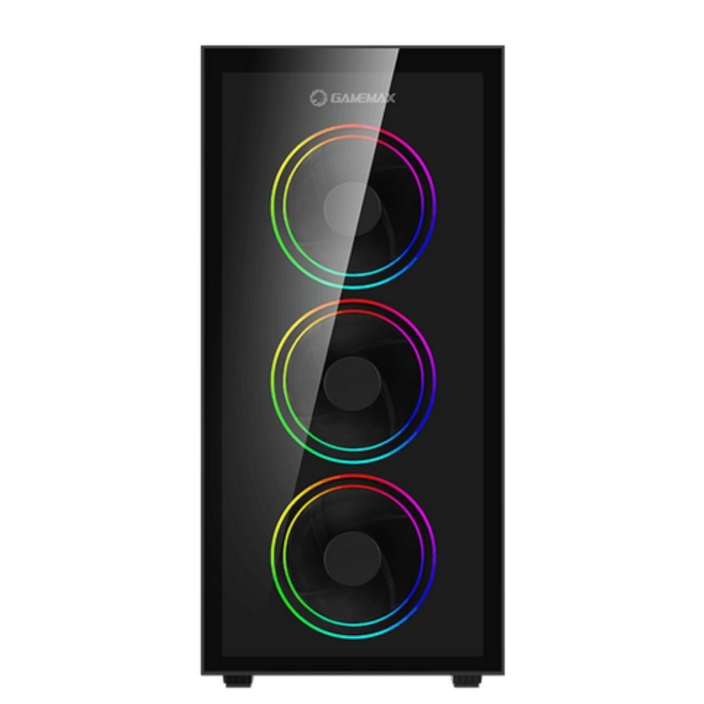 Gabinete Gamer Gamemax Draco XD Mid-Tower ATX, Vidro Temperado, RGB, Preto, Sem Fonte, 3 Fans-3603