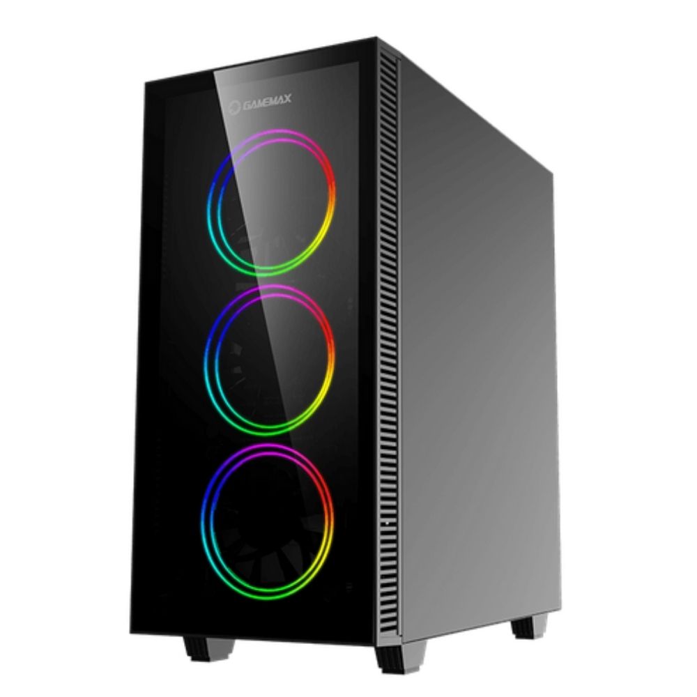 Gabinete Gamer Gamemax Draco XD Mid-Tower ATX, Vidro Temperado, RGB, Preto, Sem Fonte, 3 Fans-3603