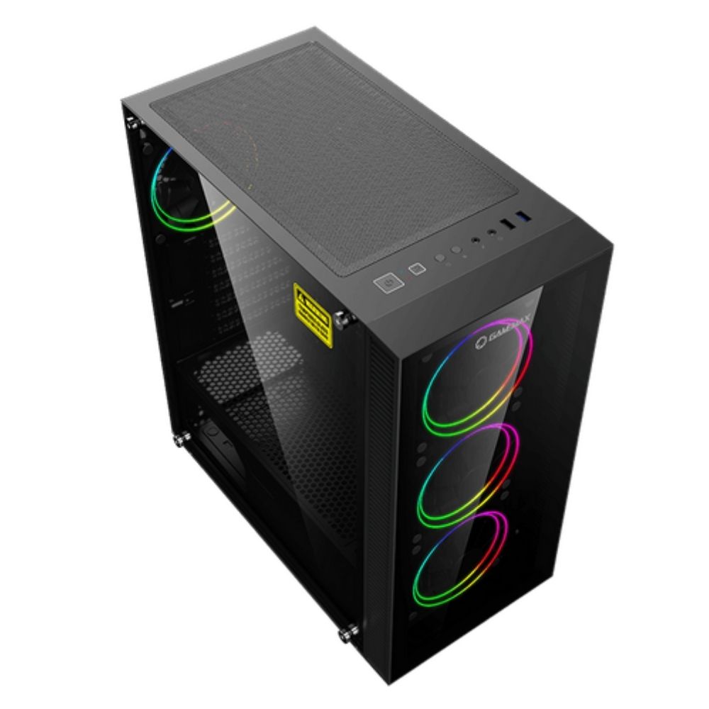 Gabinete Gamer Gamemax Draco XD Mid-Tower ATX, Vidro Temperado, RGB, Preto, Sem Fonte, 3 Fans-3603