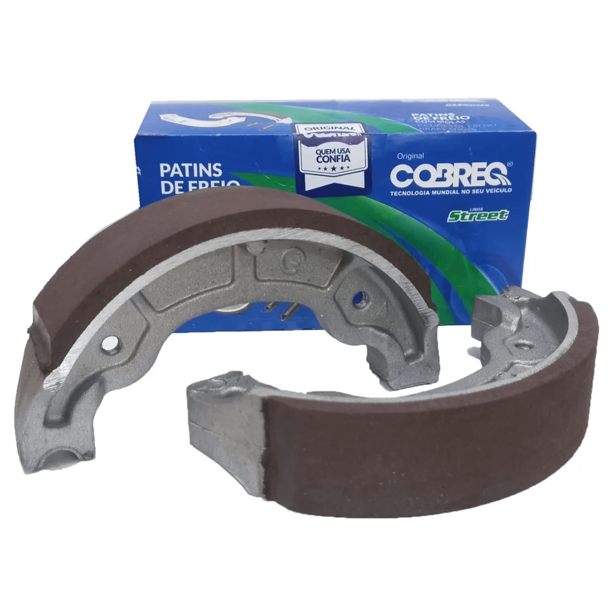 Conj. Lonas de Freio Dianteiro/Traseiro c/ Molas Honda Dafra Kasinski e Mais Cobreq - K0003200000