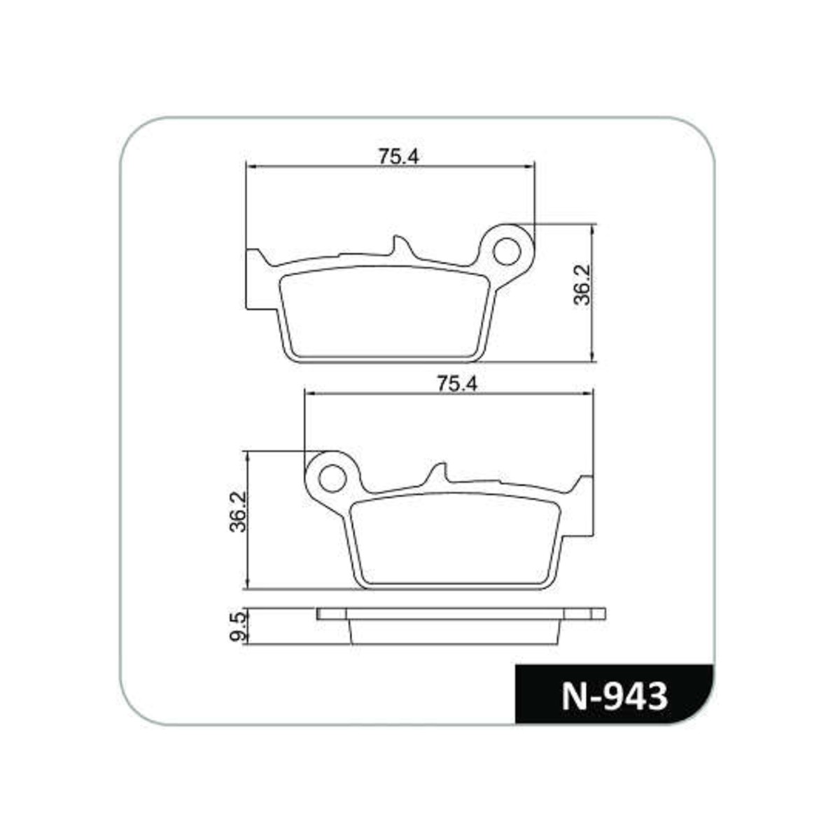 Pastilhas de Freio para Moto Honda NX Falcon/XRE 300 e Shineray X2 250 Cobreq - N 943