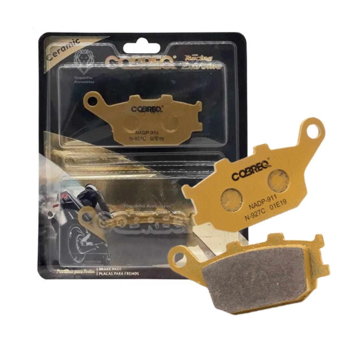 Conjunto 2 Pastilhas de Freio Traseiro Racing Extreme Cerâmica Cobreq N-927C N0009270915