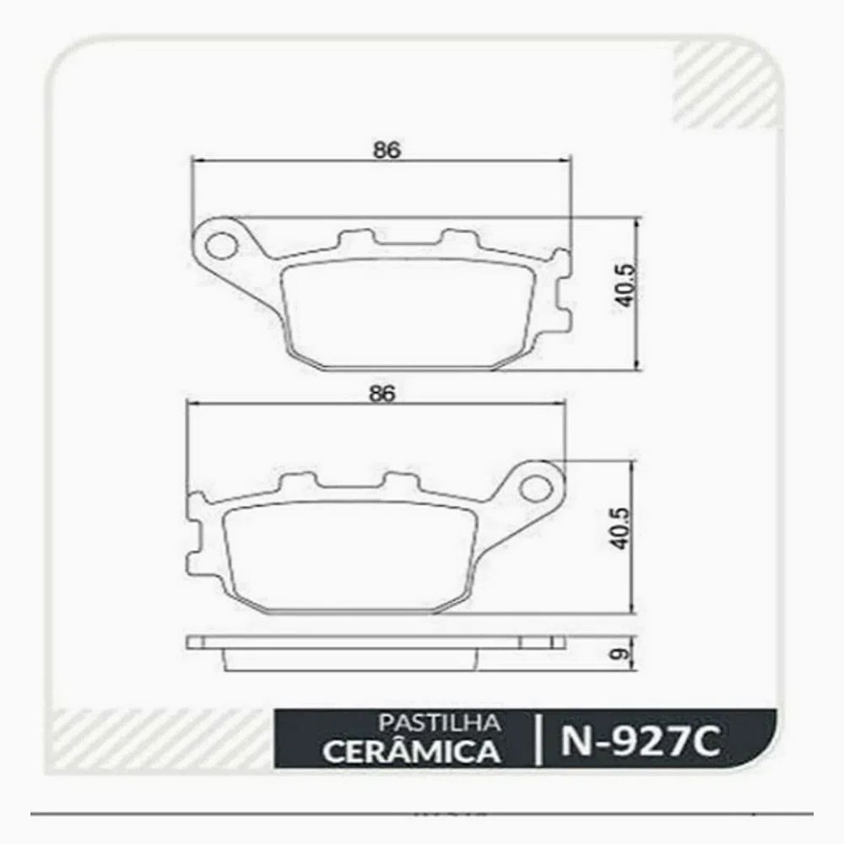 Conjunto 2 Pastilhas de Freio Traseiro Racing Extreme Cerâmica Cobreq N-927C N0009270915